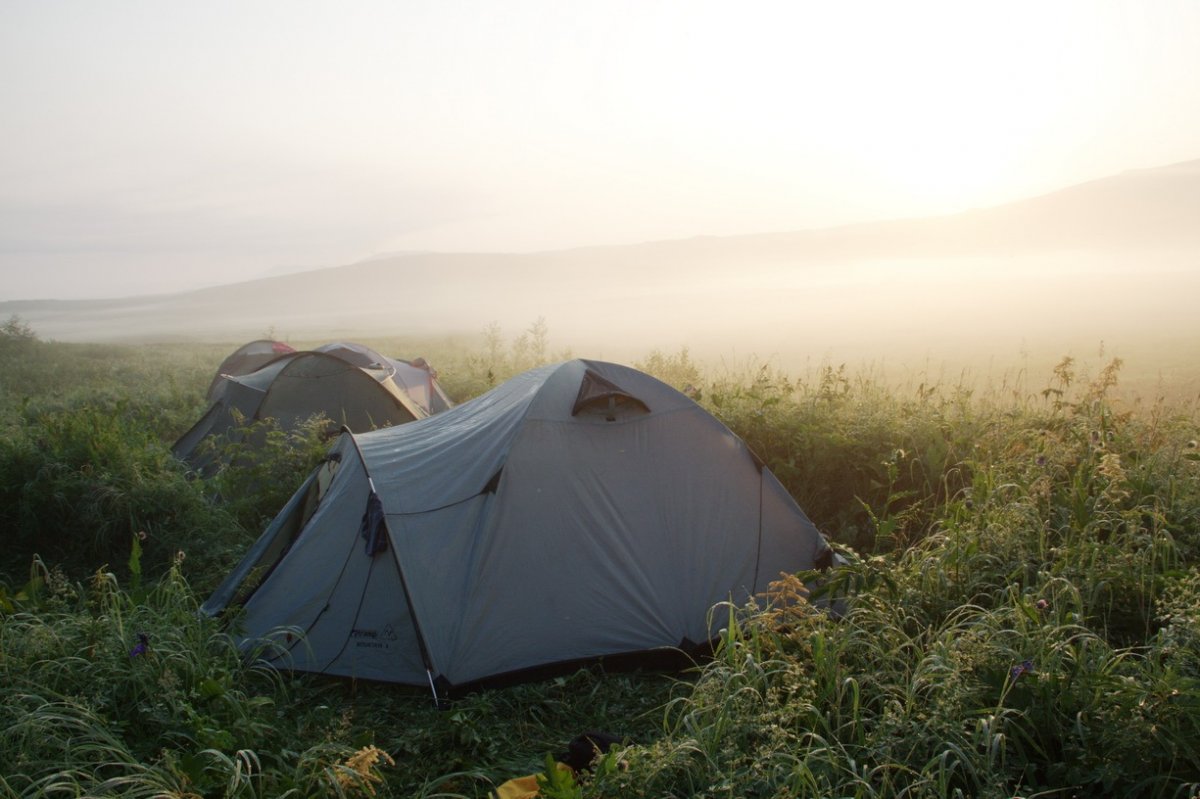 ночевка в палатках
